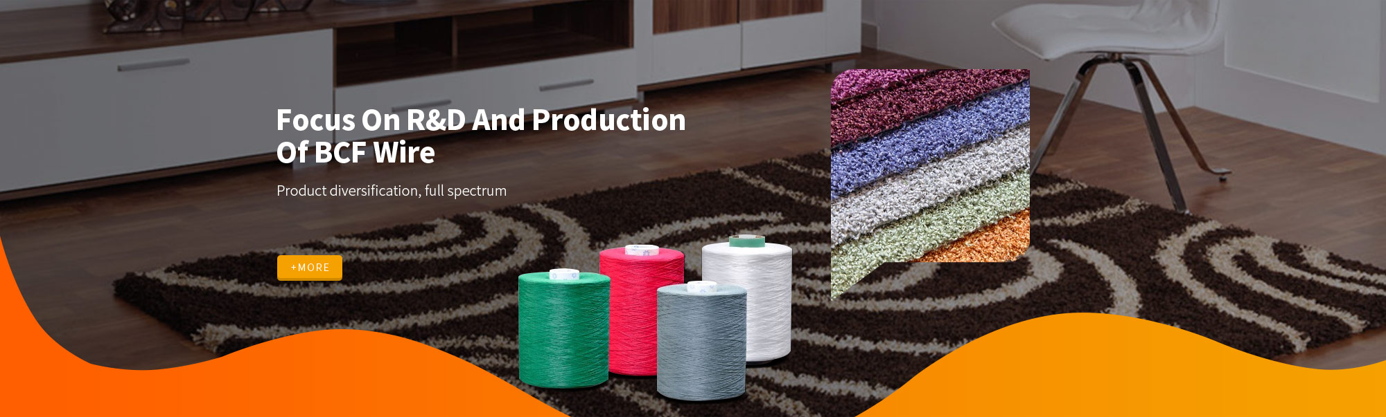 polypropylene BCF yarn，polypropylene twisted yarn，Polypropylene carpet yarn， polypropylene bulk yarn，Nantong Chuangjia New Materials Co., Ltd.